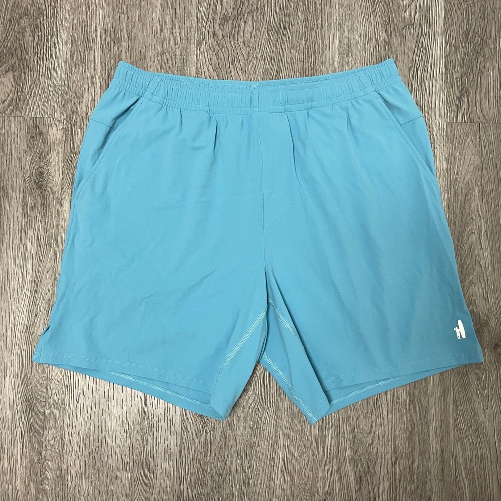 Johnnie-O Shorts Mens Medium Blue Rocke Performance Golf Gym Tech Combat NWT